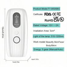 آلة إزالة الشعر بالليزر IPL Epilators Deivce 999999 Flashes Epilators Hair Rmover Machine Women Shaving Home Use Painless Body Shaver Hair Household Painless Hair Removal Instrument ، مناسبة للرجال والنساء Long-Lasting Hair Remover 3 In 1 At Home Hair Removal للنساء والرجال ، 3 In 1 At Home Hair Removal المطورة ، 9 مستويات و 999,900 Permanent Hair Remover ، Painless Hair Remover On Face, Body, Bikini ،Whole Body