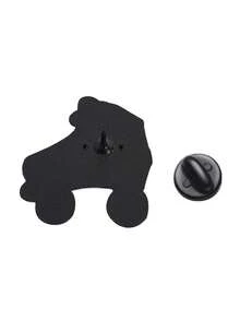 1 件个性化绿色滑冰鞋设计胸针创意卡通配饰胸针徽章胸针领针