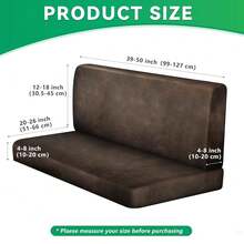 Fundas de cojín de dinette de autocaravana tipo, fundas de asiento de cabina de autocaravana elásticas, fundas lavables para cojín de sofá de autocaravana - Multicolor - Ver 5