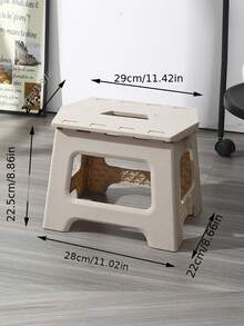 New Foldable Small Stool, Portable Compact Plastic Folding Stool, Outdoor Fishing Camping Tripod Seat - Multicolor - View 6