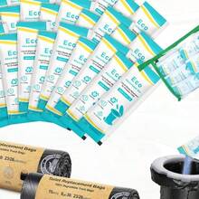 Bolsas para inodoro de camping con gel absorbente - Set de bolsas portátiles para inodoro con gel de 8 galones / 30 litros, resistentes, de 1 milímetro, con polvo para inodoro para camping, exterior y senderismo - 8 galones - 30 unidades - Ver 1