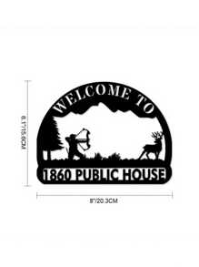 لوحة جدارية فنية من الحديد مخصصة برسم شعار الصياد والكلب. لوحة اسم شخصية لديكور الغرفة ، صورة ظلية لأب وابنه في رحلة صيد للديكور المنزلي، ملصقات بأسلوب بوهيمي، ديكور عيد الحب، ديكور عيد الحب أنيق وملون، هدايا مخصصة مناسبة لصديقاتها، ابنها، ابنتها،طلاب المدرسة، العمال، المنزل، المكتب