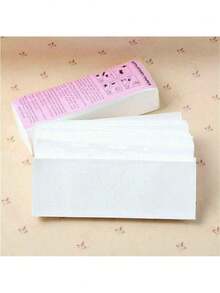 100 pezzi di strisce di carta per ceretta, strisce per ceretta per corpo e viso e sopracciglia, strisce depilatorie non tessute per salone e casa, adatte per braccia, gambe, ascelle, bikini, brasiliano, viso, strumenti per ceretta di tutto il corpo, prodotti e accessori per capelli per barbiere, essenziali da viaggio per la bellezza
