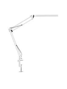 1 st järnskrivbordslampa, modern vit hopfällbar och justerbar läsbordslampa för sovrum