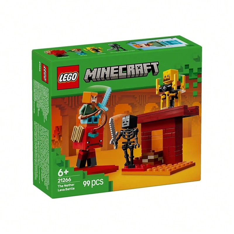 LEGO 乐高  系列积木套装，送给孩子的绝佳礼物 - Battle of the Nether Lava Lake 21266 - 查看 1