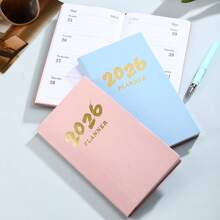 Cross Border 2026 English Schedule Book, 365 Day Time Management, Daily Plan Book, Pocket Notebook, Efficiency Manual,For School Supplies,Back To School