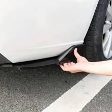 2PCS Rear Bumper Lip Splitter Universal Car Side Fins Body Lip Spoiler Chin Side Skirt Protector Covers,Enhanced Airflow & Road Protection