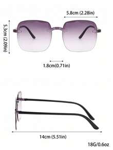 3副新款方形时尚男士眼镜，高端休闲风，适合海滩、旅行、骑行、钓鱼、返校季等场合。 - 彩色 - 查看 2