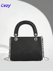 Cezy Bolso de mano elegante con decoración de strass, embrague de fiesta elegante para mujer, adecuado para fiestas, eventos y reuniones