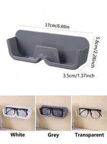 1/2/4pcs Glasses Storage Box Wall-Mounted Without Punching For Decoration, Placed On The Myopic Sun Wall To Display High-End Sunglasses Storage Rack