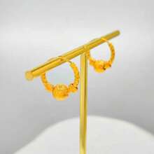 Earrings Gold Plated Small Round Earings Fashion Jewelry For Woman Gifts Hoops Pircing Gold Earrings Piercings Accesories