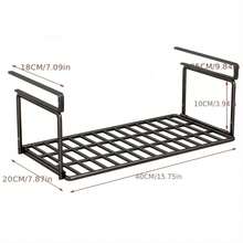 1 件多层可折叠铁质鞋架，节省空间的悬挂式储物架，适用于卧室、客厅、走廊、家居储物 - 彩色 - 查看 5