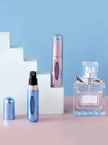 1/4件夏季香水瓶高级便携式化妆品瓶男女香水分装喷雾瓶细腻水雾可重复使用迷你底部灌装香水分装工具适合旅行便携5ml - 彩色 - 查看 4