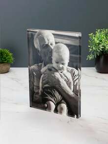 3D亚克力定制照片礼品，定制UV照片打印方块，送给家人和朋友的礼物，带有您自己的照片，婚礼礼物，情人节，情人节装饰