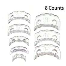 8 Counts/Set Silicone Ring Pad For Adjust The Size Of The Ring When It Is Too Large, And Can Also Be Cut To The Size You Want (This Model Is Slightly Larger In Size) - 8 size ring adjustment pads - View 2