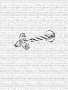AVYRING 1 件 16g 18g 20g 耳屏软骨穿孔饰品无线耳屏软骨耳环平背钻石推针螺旋饰品适合女性男性 6mm 耳洞饰品 - 彩色 - 查看 13