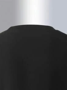 2pcs Set Teenage Boy Summer Casual Letter Graphic T-Shirt And Shorts Set