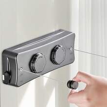 Ausziehbare Wäscheleine, Innen- & Außen-Trockenseil ohne Durchhängen, Schwerlast-Ausziehbare Wäscheleine, Wandmontiertes Edelstahl Material