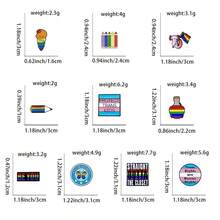 1枚/5枚/10枚通用LGBTQ珐琅胸针，服装背包装饰纪念徽章字母街头锌合金卡通胸针，四季皆宜的背包，适合上学、Kpop、教师用品、包包挂饰、办公配件、衬衫、夹克、珠宝、万圣节、秋冬季配饰，适合青少年、青年、男士、休闲、户外、运动、度假、毕业礼物、生日、日常佩戴的衣夹，趣味可爱教师礼物，万圣节配饰，教师节圣诞节男士礼物，包包别针 - 彩色 - 查看 7