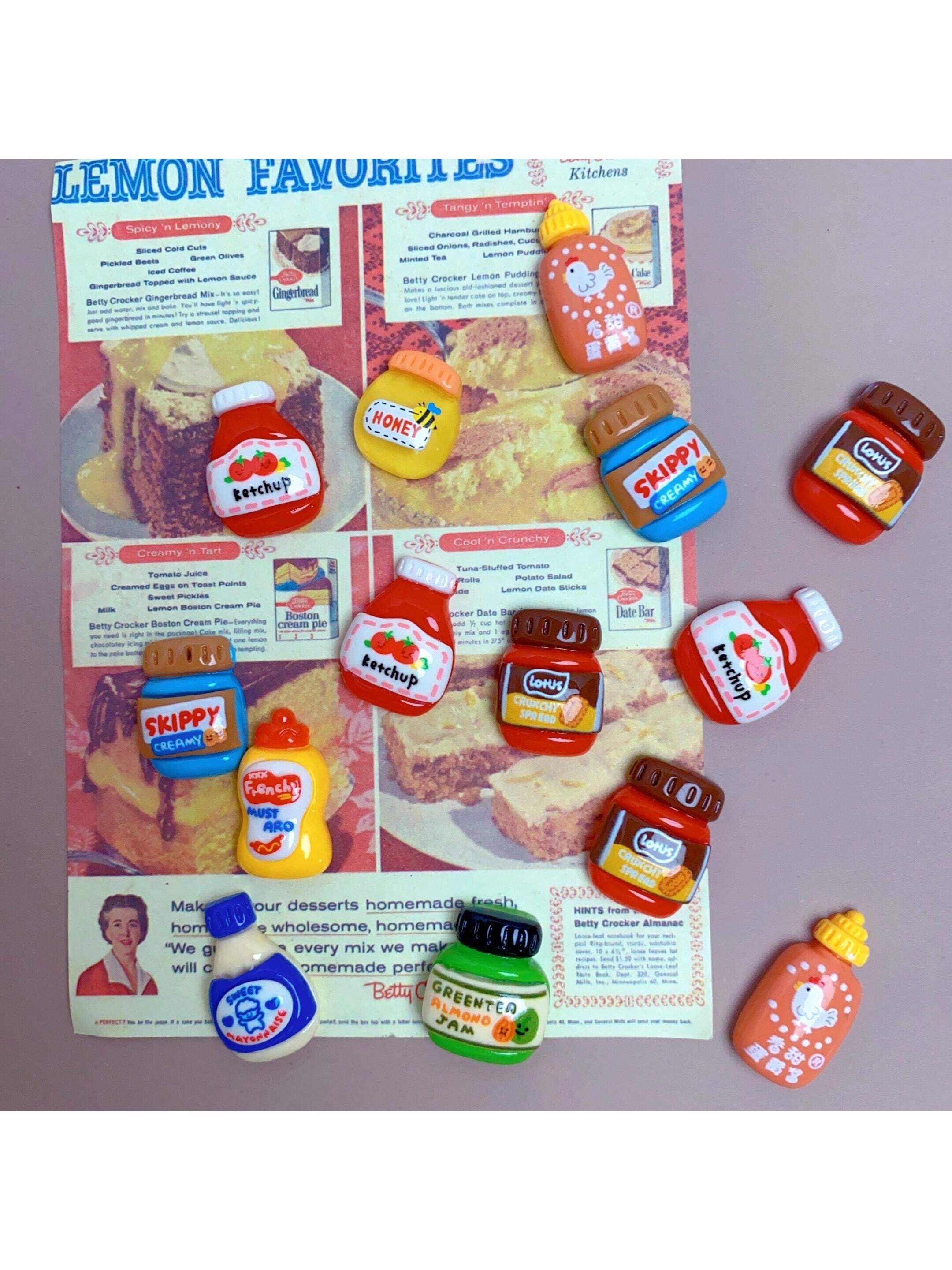 6 قطع عشوائية، مغناطيس للثلاجة، مغناطيس كرتوني كاو...