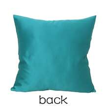 1 pièce Taie d'oreiller en satin unicolore, imitation soie. Style moderne en fibre de polyester carrée, convient pour le salon, la décoration de la maison, housse de coussin avec fermeture éclair, lavable en machine. Coussin non inclus. Disponible en 40x40cm, 45x45cm, 50x50cm, 60x60cm. Couleur unie. - émeraude - Voir 4