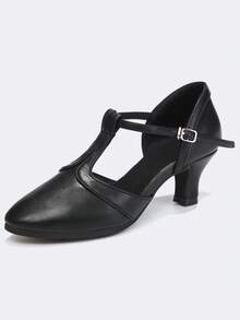 Women's Jazz Dance Shoes, Closed Toe Non-Slip Dance Shoes, Black Modern Dance Shoes, Suitable For Various Dance Styles For Women, Can Be Worn Indoors And Outdoors - Black - View 4