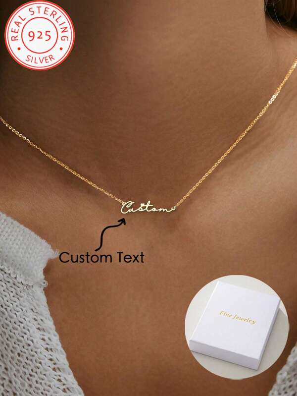 Collana con ciondolo a forma di cuore in argento 925 con lettera dell'alfabeto, dal design unico e classico vintage, adatta per banchetti quotidiani, feste, matrimoni, festa della mamma, San Valentino, Natale, Ringraziamento e compleanni.