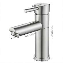 现代浴室水槽水龙头，拉丝镀铬抽拉式台上盆水龙头，台面安装水槽水龙头，不锈钢浴室水龙头，冷热混合器浴室配件