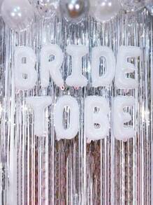 1 Set Of White Bridal Party Balloons Set, Bride To Be Bachelorette Party Decorations, 16 Inch Bride Bachelorette Party Decorations White Balloons, Balloon Banner Bride, Bride Letter Balloons, Suitable For Bachelorette Party Decoration Wedding Engagement Bride Photo Booth, Bachelorette Party, Bridal Shower Decoration Photo Background Letter Balloons