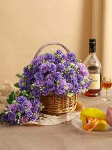 1/3/5 PIEZAS Flores de clavel artificial de seda, ramos de rosas artificiales, plantas falsas, calabaza, para decoración del hogar, decoraciones de boda, decoración de otoño, decoración de otoño, decoración de habitaciones, accesorios de cocina, comedor, dormitorio, accesorios de baño, decoración de Halloween, decoración navideña, decoración de Año Nuevo, jardín al aire libre, ramo de novia, accesorios de fotografía, suministros escolares, decoración de temporada de apertura, decoraciones de campus