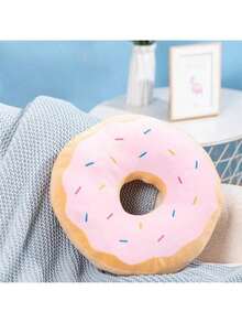 42厘米甜甜圈靠垫。柔软的甜甜圈填充物。儿童靠垫。在家放松身心的好选择，就是坐下来，向后靠着。圣诞礼物。万圣节礼物。情人节礼物。派对礼物。毕业礼物。毕业典礼礼物。复活节礼物。