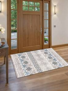 1pc Moroccan Style Geometric Print Rug, Ins Inspired, Living Room Carpet, Bedroom Rug, Large Carpet, Room Decor, Machine Washable & Soft - Multicolor - View 13