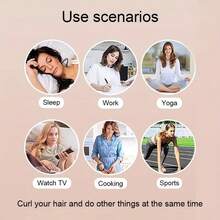 无需加热的卷发套装，包含卷发棒和橡皮筋，方便实用，适合女性，是返校季、旅行度假的理想之选。这款套装包含卷发棒、卷发器、免加热卷发器、卷发器、卷发、卷发工具、卷发棒、卷发扩散器、头发护理用品、理发师、理发配件、理发店用品等，是美发设备的理想之选。 - 黑色 - 查看 5