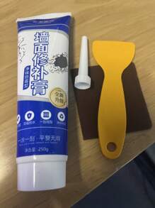 1/2pcs Drywall Patch Repair Kit With Scraper, Wall Spackle Repair Paste, Wall Mending Agent Quick And Easy Solution To Fill The Holes For Home Wall, Plaster Dent Repair And Wood Scratch Repair