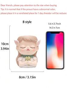 1件，仙女头梳妆台，精致多肉花盆，四个带有女孩脸孔的花盆，可爱的树脂仙人掌笔筒，适合开业季节笔筒和女性礼物和花园装饰，母亲节的最佳礼物。