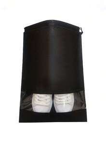 Trends2/5/10/20pcs Shoes Bag Closet Bag Bag Non-Woven Travel Bag Set Shoe Storage Shoe Organizer Shoe Bag Shoe Storage Box Drawstring Bag For Sneaker For Gym Shoes For Slippers For Running Shoes Travel Organizer Drawstring Shoes Pouch Shoes Cover Portable Dust-Proof For Men For Women Packing Cubes Travel Essential Cruise Essentials Vacation Essentials - Black - View 3