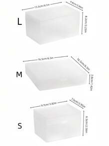 Transparente Desktop Aufbewahrungsboxen mit Deckel in verschiedenen Größen, Karteikartenaufbewahrungsschubladenbox, unverzichtbarer Desktop-Organizer