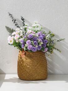 1/3/5 PIEZAS Flores de clavel artificial de seda, ramos de rosas artificiales, plantas falsas, calabaza, para decoración del hogar, decoraciones de boda, decoración de otoño, decoración de otoño, decoración de habitaciones, accesorios de cocina, comedor, dormitorio, accesorios de baño, decoración de Halloween, decoración navideña, decoración de Año Nuevo, jardín al aire libre, ramo de novia, accesorios de fotografía, suministros escolares, decoración de temporada de apertura, decoraciones de campus