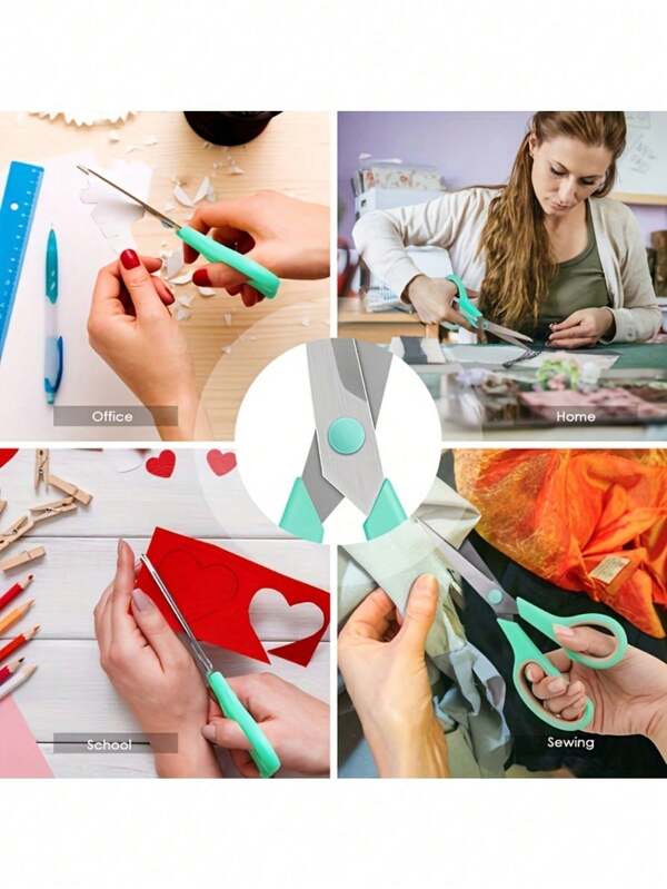 1pc Multi-Purpose Scissors With Ultra Sharp Thick Blades And Comfortable Grip, Suitable For Office, Sewing, Crafts, School Supplies And Household Use