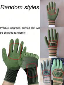 1pair Gardening Gloves, Waterproof And Wear-Resistant Gloves, Puncture-Resistant Gardening Gloves For Gardeners,Multipurpose Reusable Nitrile Ultrathin Cut & Chemical Resistant Heavy Duty Cleaning Gloves For House-Hold Dusting, Kitchen, Bathroom, Toilet(Random Styles)