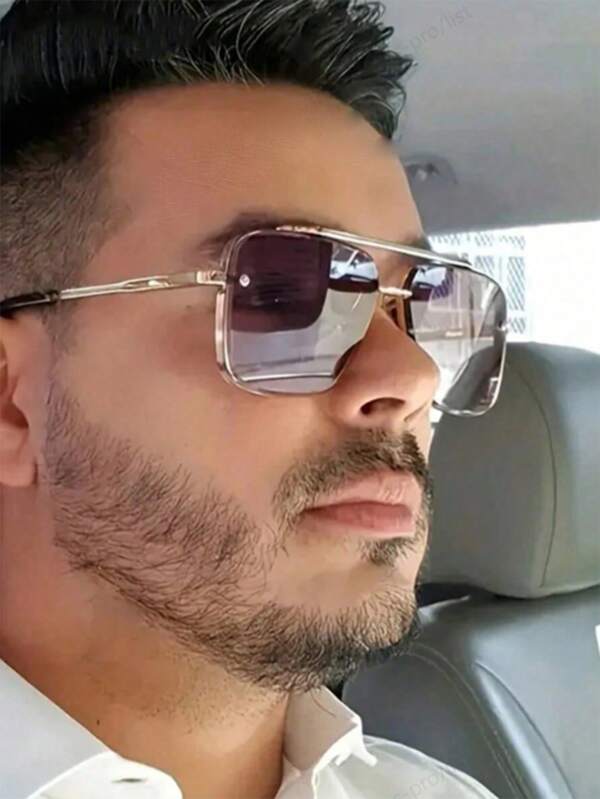 1pc Men's Day & Night Dual-Purpose Fashionable Fashion Glasses, Suitable For Summer Outings, Vacations, Outdoor Picnics, Parties, Daily Sun Protection, Beach Parties, Holiday Gifts