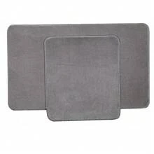 2-Piece Non-Slip Bathroom Rug Set – Soft 100% Polyester Mats With Dotted PVC Backing – Includes 50x80 Cm & 50x40 Cm Mats – Machine Washable, Durable & Quick-Drying – Ideal For Bathroom, Entryway, Kitchen, Indoor Use – Made In Turkey