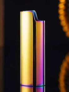 1 estojo de metal colorido para isqueiro, compatível com isqueiros BIC J6 de tamanho normal - estojo de isqueiro moderno e durável, estojo de metal para isqueiro, à prova de vento, minimalista, vintage e durável - Multicolorido - Ver 15
