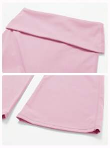 MFVIM Pink Women's 2 Pieces Summer Active Set - High-Waist Micro-Flared Leggings & Fitted Running Tee - Versatile Outdoor Casual Yoga Activewear