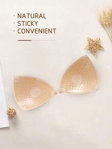 2/1 Pc Invisible Backless Bra - Seamless Adhesive Cups, Transparent Straps, 3-Way Styling For Summer Dresses - Multicolor - View 6