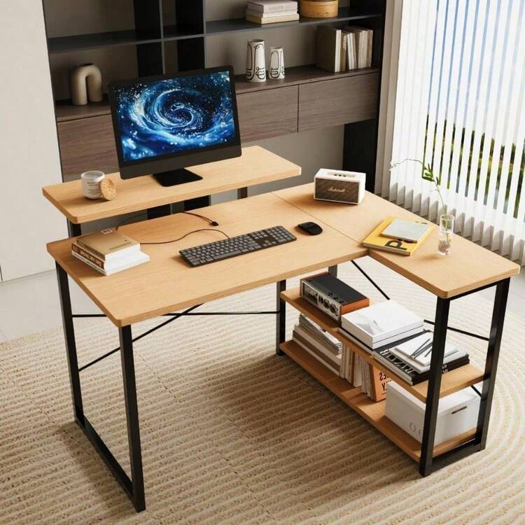 Merytes パソコンデスク 学習机 勉強机 computer desk ゲー Amazon | Merytes パソコンデスク 学習机 勉強机 computer desk