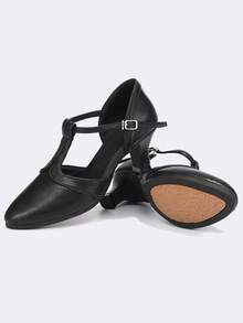 Women's Jazz Dance Shoes, Closed Toe Non-Slip Dance Shoes, Black Modern Dance Shoes, Suitable For Various Dance Styles For Women, Can Be Worn Indoors And Outdoors - Black - View 2