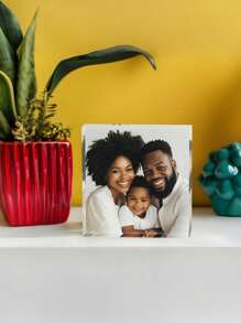 3D Acrylic Custom Photo Gift, Customized UV Photo Print Block Square, Gifts For Family And Friends Gift With Your Own Photo, Wedding Gift, Valentine Day, Valentine Day Decor
