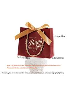 24PCS Wedding Candy Packaging Tote Bag With Gift Tote Bag Creative Fresh Gift Bag Wedding Candy Box Packaging Tote Bag Suitable For Weddings, Greetings, Birthday Parties, Holiday Parties, Bachelor Parties, Theme Parties, Graduation Parties, Housewarming Parties, Gift Packaging Tote Bag