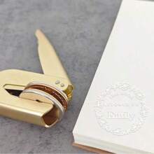 1 PC Personalized Embosser Stamp, Custom Hand Embosser Stamp,Logo/Badge Embosser,Wedding Logo Embosser,Library Book Embosser Stamp